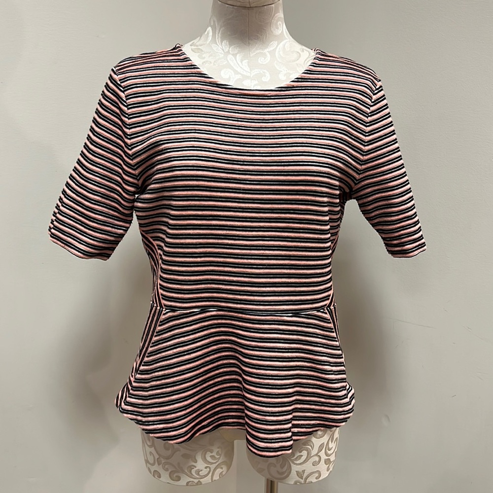 Short sleeved peplum Talbots top